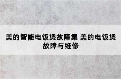 美的智能电饭煲故障集 美的电饭煲故障与维修